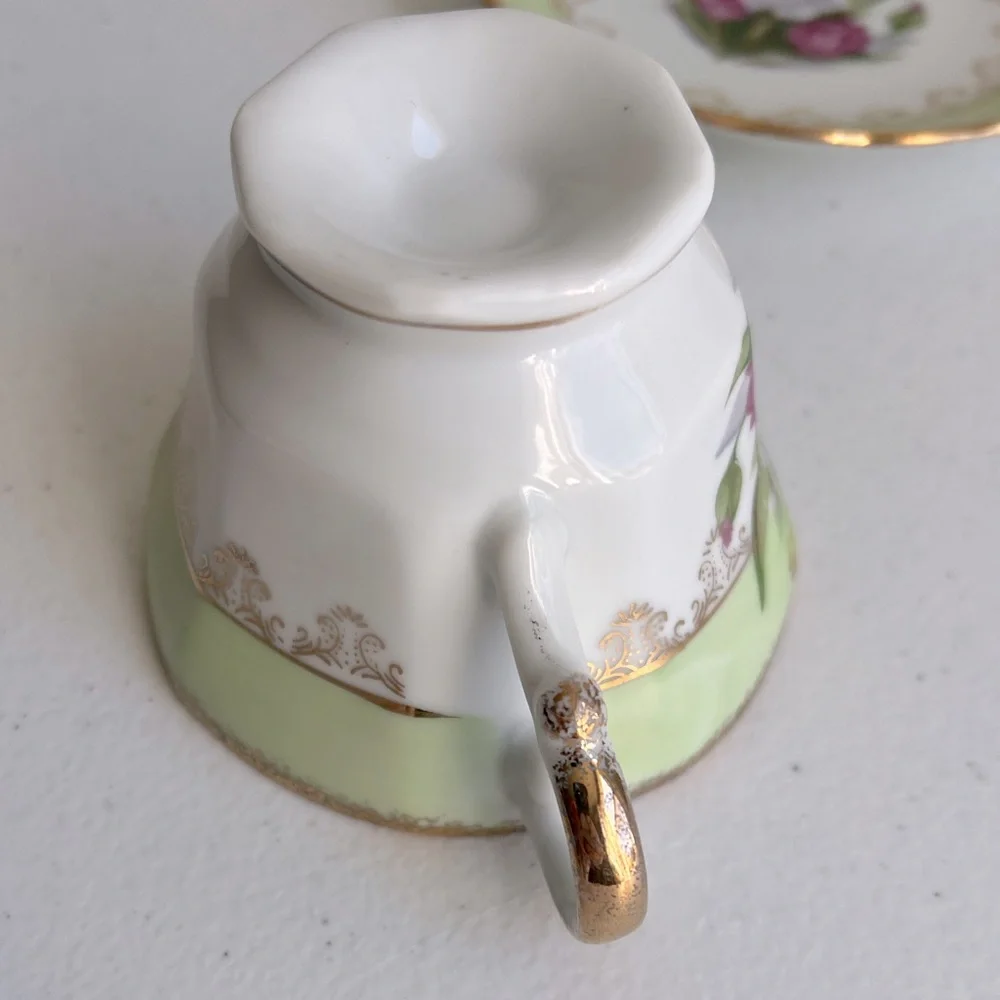Norleans Japan Floral Teacup & Saucer Set